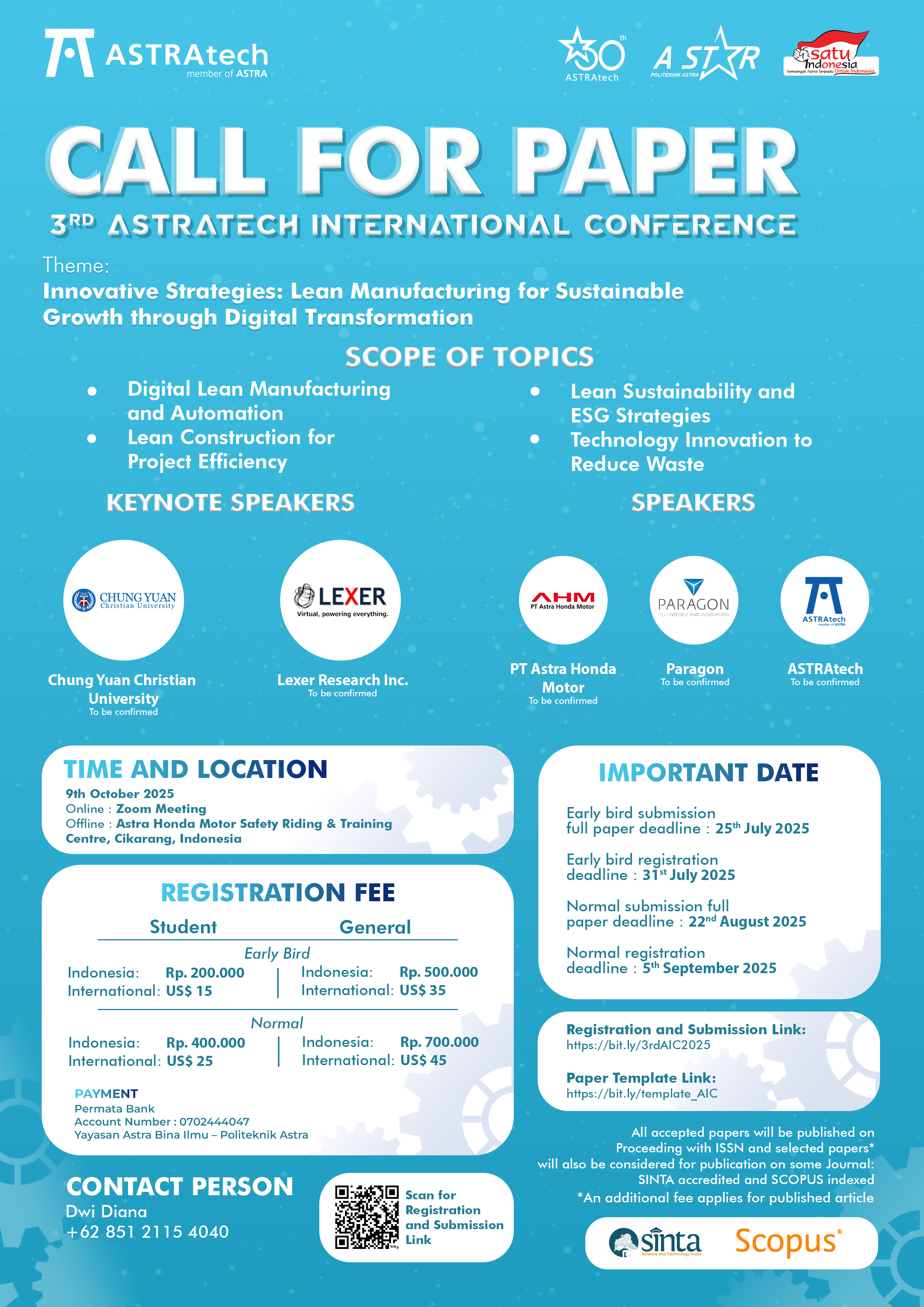ASTRAtech International Conference 2025 Flyer
